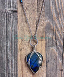 Labradorite Point Diffuser necklaces