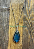 Labradorite Teardrop diffuser necklaces