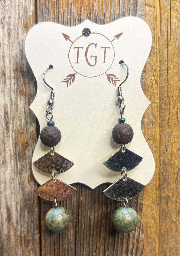 Ocean Jasper Diffuser Earrings