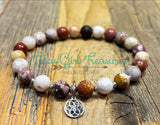 Jasper stretch diffuser bracelet - Ocean