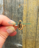 Smokey Quartz Electroformed ring