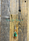 Chrysoprase Diffuser necklaces