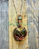 Labradorite Crescent Moon