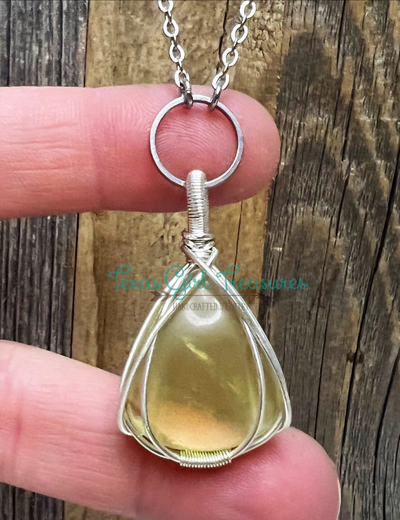 Citrine diffuser necklace