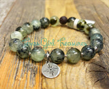 Prehnite stretch diffuser stretch bracelet
