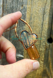 Labradorite roller bottle necklaces