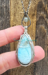 Larimar Diffuser necklace