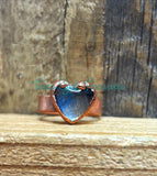 Labradorite Heart rings