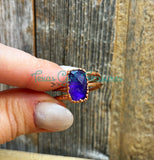 Amethyst Electroformed ring