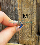 Labradorite Star and Moon rings
