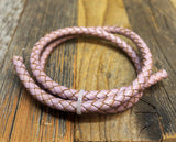 Bayonet clasp leather bracelet