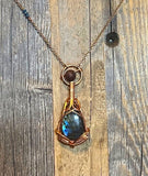 Labradorite Teardrop necklaces