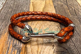 Hook and Latch leather bracelet