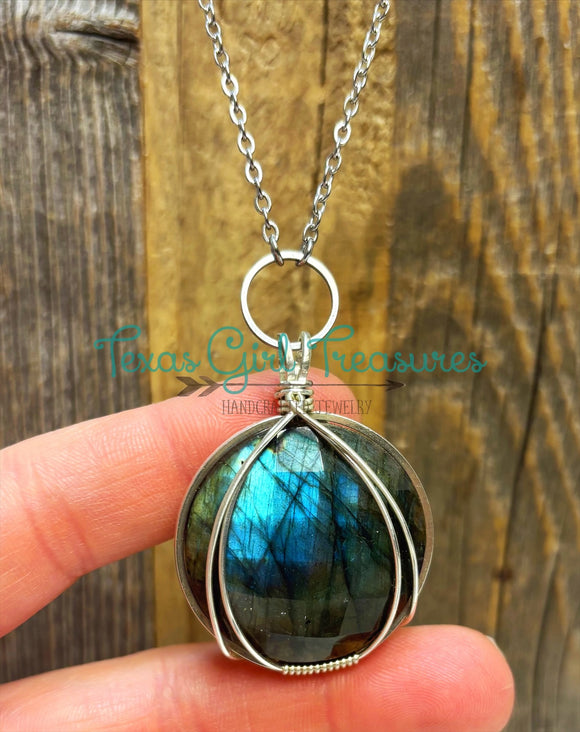 Labradorite Faceted Necklaces