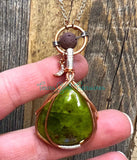 Opal diffuser necklace - Green