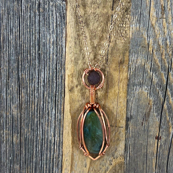 Labradorite Rectangular necklaces