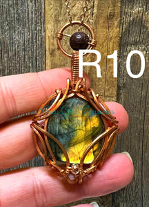 Labradorite Rectangular necklaces