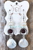 Mother of Pearl Diffuser Earrings