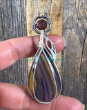 Fluorite diffuser necklace