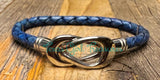 Magnetic Knot clasp leather bracelet