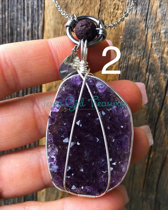 Amethyst necklaces - Geodes